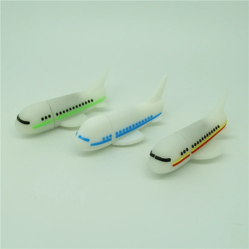100% TF карта с фактическим объемом зеленый/синий/красный самолёт модель Usb флеш