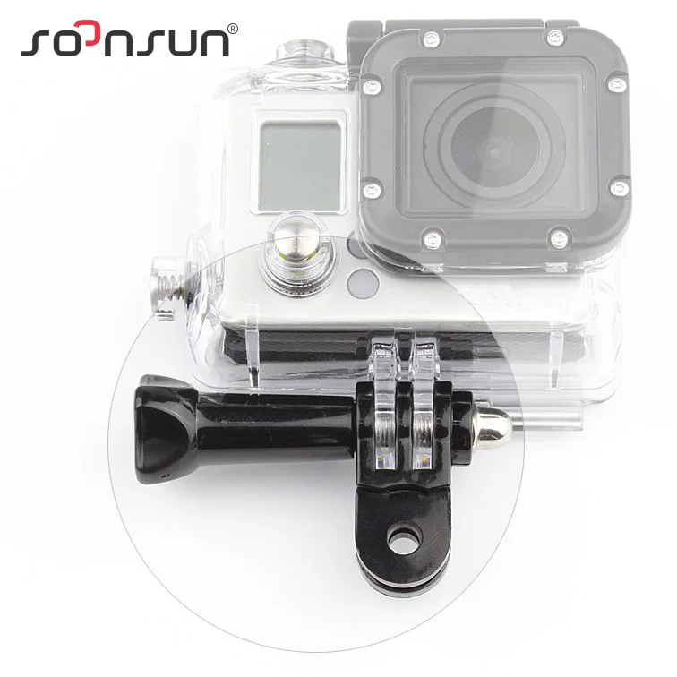 Поворотный кронштейн SOONSUN с 3 сторонним удлинителем 4 шт. винтами для GoPro Hero 7 6 5 SJCAM
