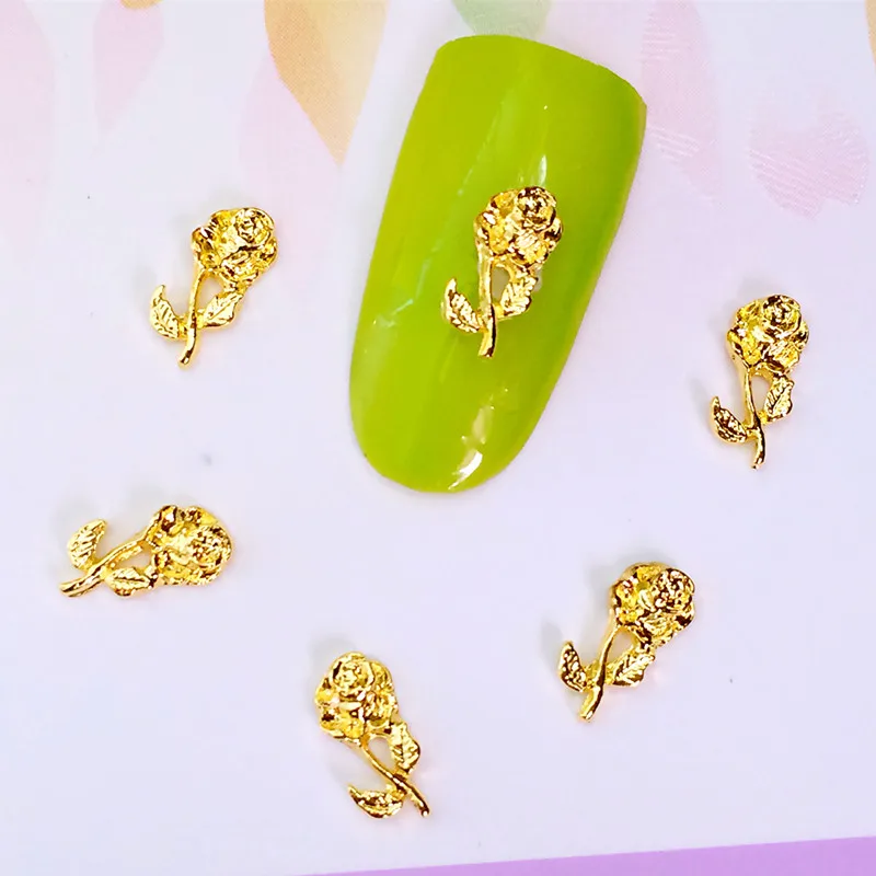 10 шт./пакет японский Новый 3d дизайн ногтей украшения металлические аксессуары