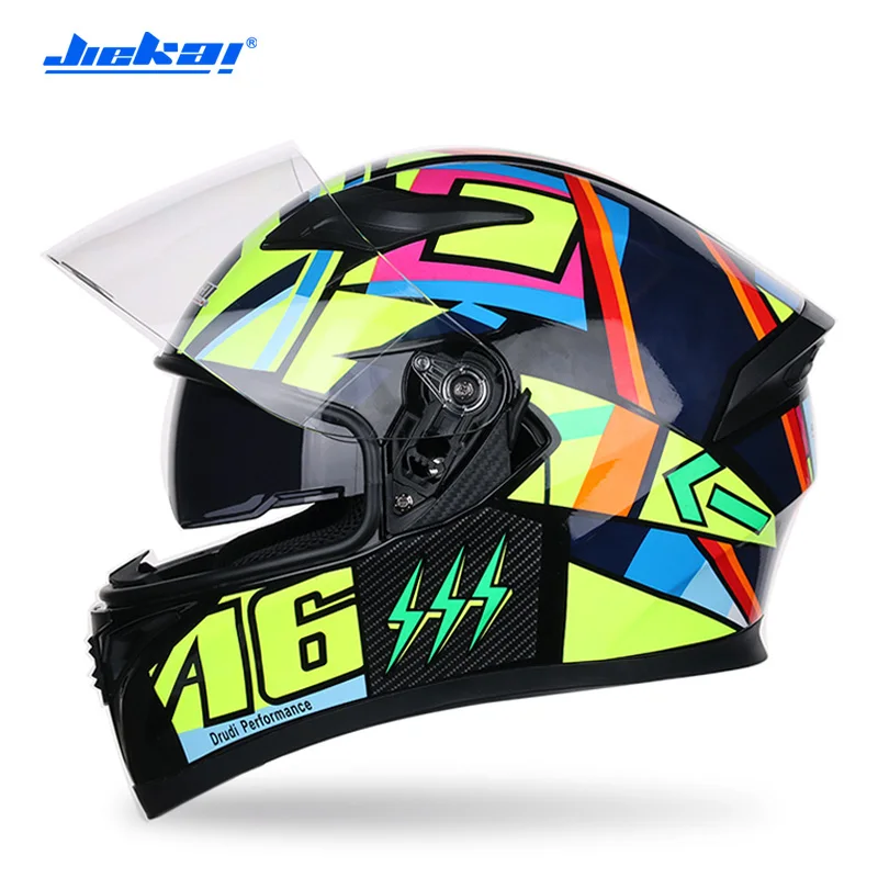 Model 4 JEIKAI мотоциклетный шлем Casco Moto rbike двойные линзы анфас шлем для мотоциклистов гоночные шлемы M L XL XXL - Цвет: Model 4