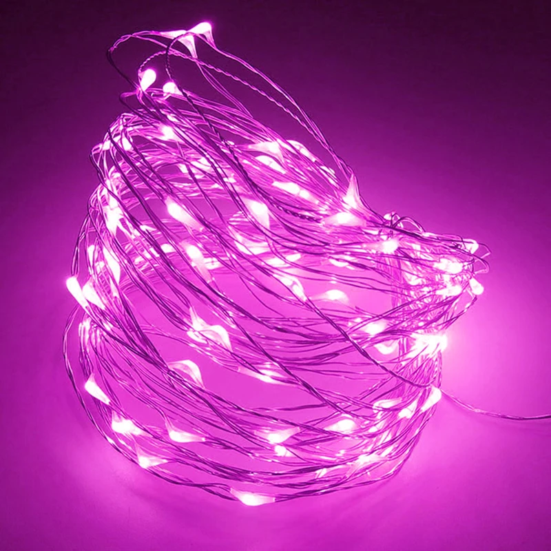 Z20 DC12V 5 m 10 м светодиодный полосы света Водонепроницаемый питанием RGB Медный провод праздничное освещение Гирлянда для Новогодние ёлки вечерние домашний свет