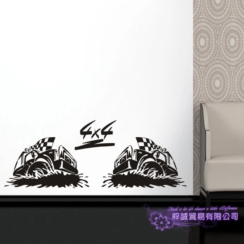 Car Sticker Off Road 4x4 SUV Vehicle Racing Decal Classical Cars Posters Vinyl Wall Decals Pegatina Decor Mural | Дом и сад
