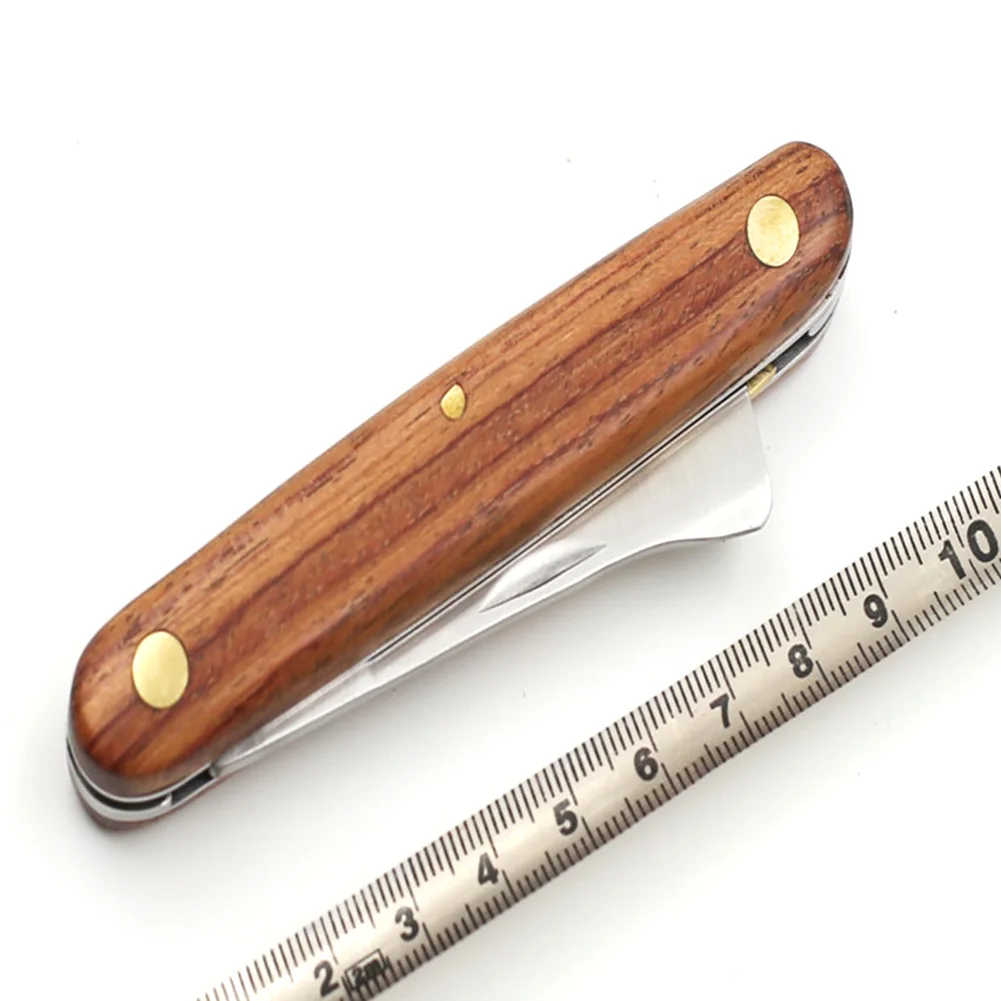 Складные ножницы для прививания эргономичная деревянная ручка резка подрост