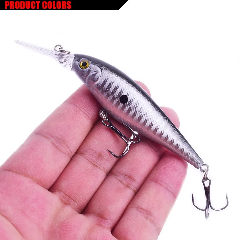 10 шт Искусственный похожая на настоящую жесткие приманки Minnow приманка для