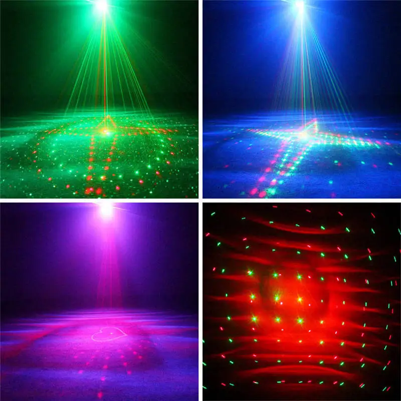 Sharelife Mini 20 красный зеленый гобо смешанный RGB LED Аврора DJ пульт дистанционного
