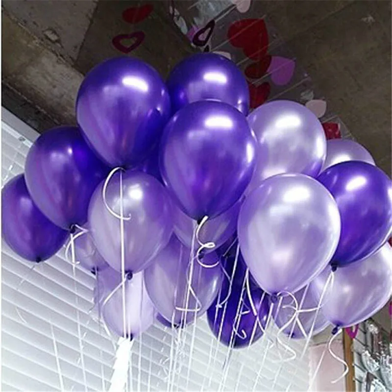 100 шт. фиолетовый гелием шар Globos Латекс Жемчужный на день рождения Свадебная