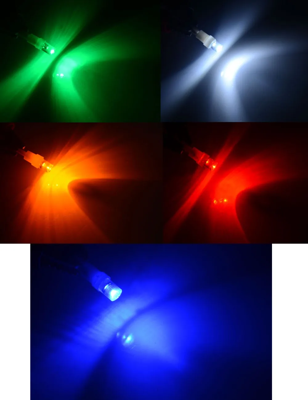 Предупреждение индикатор TRICOLOUR 200x T5 с клиновидной основой для приборных панелей