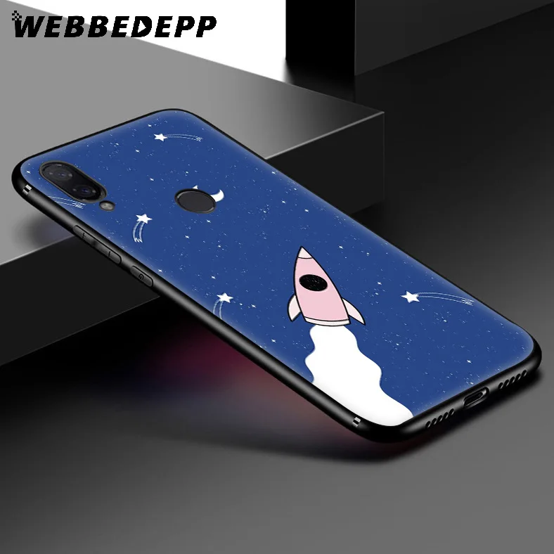 WEBBEDEPP Rocket Man Space Moon мягкий чехол для Xiaomi Redmi K20 7A 4A 4X 5 5A 6 6A S2 Note 8 4 7 Pro Plus Prime |