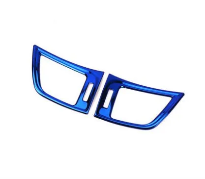 blue 2pcs Боковая Выходная крышка декоративная боковая вентиляционная наклейка автомобильная вентиляционная крышка Панель рамка Автомобильные аксессуары для Nissan Sentra 2013 - Цвет: blue 2pcs