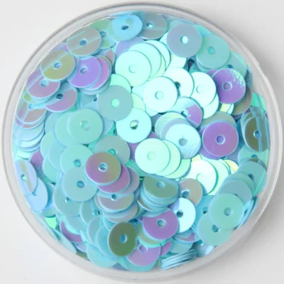 AB Light Blue IPatches 3 мм 4 мм 5 мм 6 мм Плоская Круглая ПВХ свободная тесьма с пайетками для шитья материал, аксессуары для одежды, блестки для конфетти ремесла - Цвет: AB Light Blue