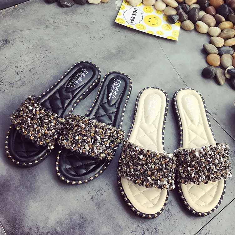 Женская обувь Новинка 2019 года модные тапочки сезон весна осень домашние женские