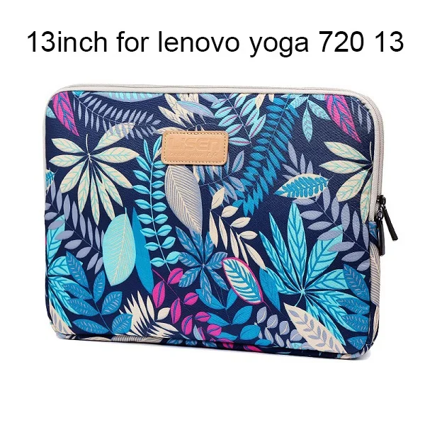 13inch blue Leave Противоударный чехол для планшета lenovo Yoga 920 720 530 520 1" 14" 1" чехол для ноутбука lenovo ideapad 320 чехол с принтом - Цвет: 13inch blue Leave