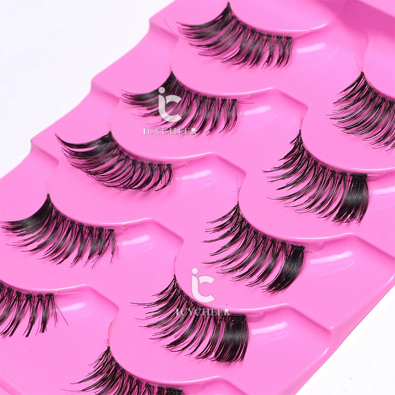 5 пар накладные ресницы ручной работы|Накладные ресницы| |