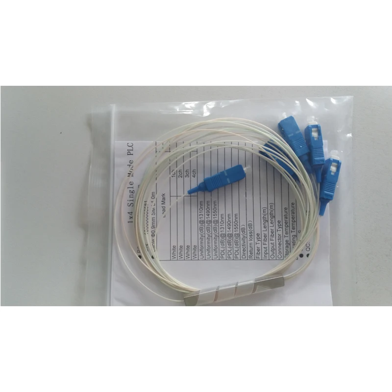 1x4 волоконно оптический разветвитель plc стальной трубки типа одномодовый sc/ПК 10