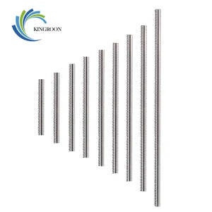 KINGROON Lead 2 мм трапециевидный винт без медной гайки T8 свинцовый винт 100150200250300330350400 мм T8 детали для 3D-принтера
