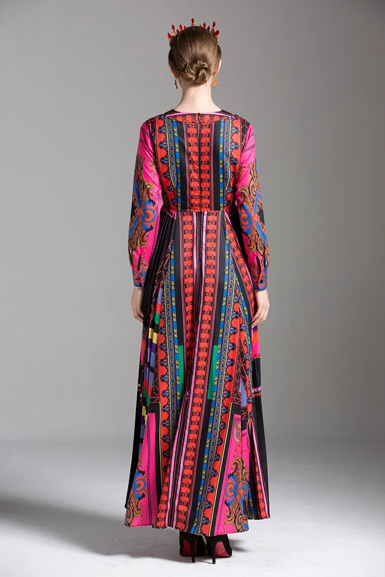 Новинка 2017 женщин осень взлетно посадочной полосы мода лоскутное печати v