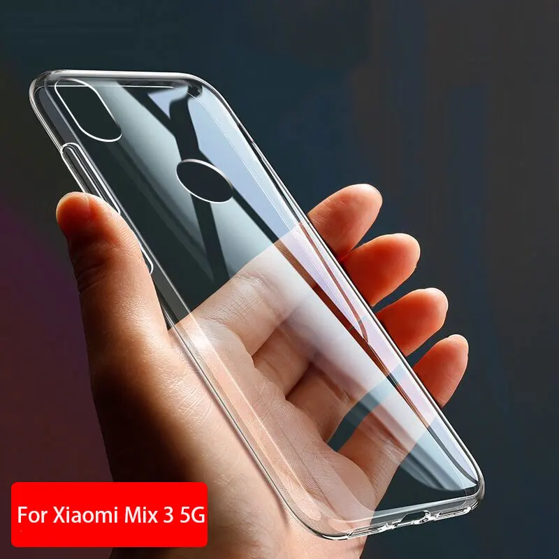 Transparent TPU Silicone Phone case For Xiaomi Mi Mix 3 5G Case Ultra-thin Coque Fundas Capa Mix3 |