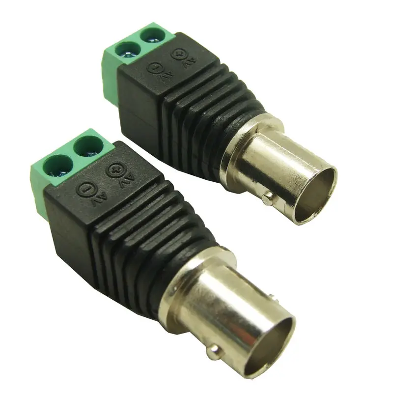 ESCAM 10 шт./лот Coax Cat5 Cat6 BNC Гнездовой разъем для видеонаблюдения подключения видео