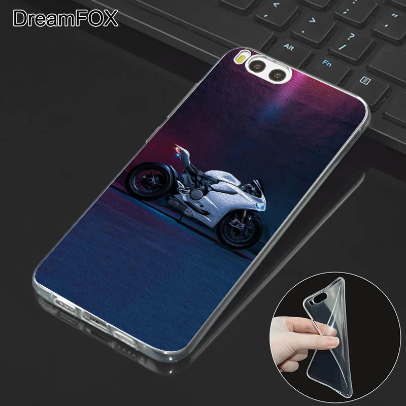 DREAMFOX M194 красивые мотоциклетные Мягкий ТПУ силиконовый чехол для Xiaomi Mi Note 2 3 4 5 6 8 SE