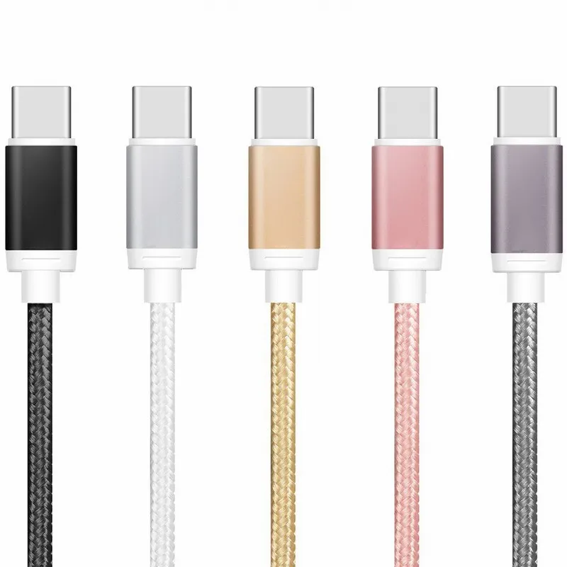 Кабель USB Type C в нейлоновой оплетке шнур для передачи данных и зарядки LG G5 G6 Xiaomi mi6