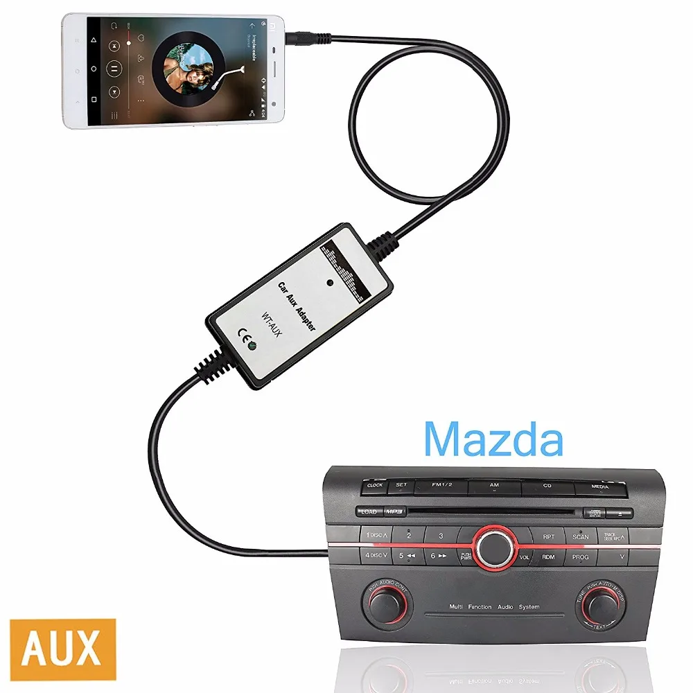Автомагнитолы 3 5 мм AUX аудио Вход адаптер вспомогательный Jack Mp3 Интерфейс для Mazda 6
