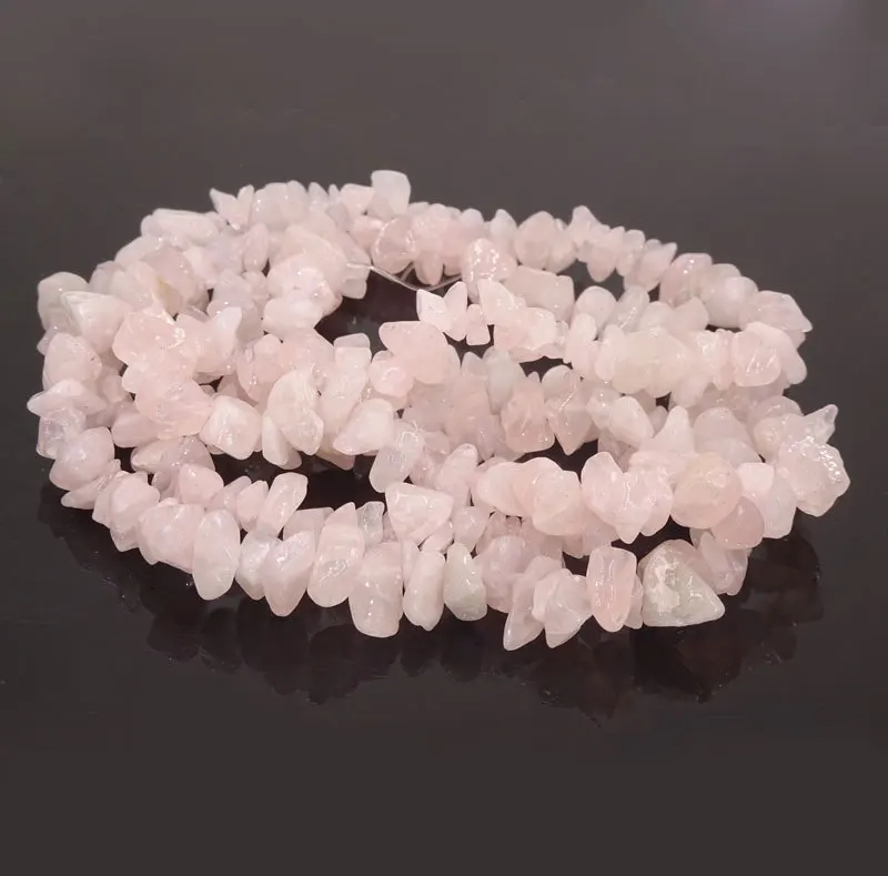 Бусины Из неравномерного камня 5 10 мм розовые камни аксессуары из бижутерии для