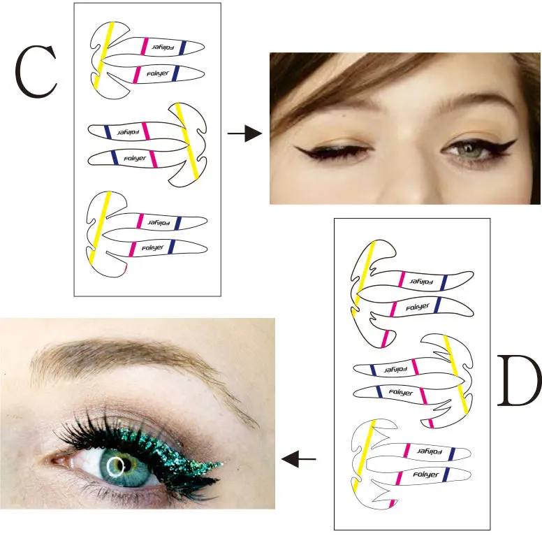 Самоклеящаяся подводка для глаз липкая легкого макияжа Новые поступления!|eyeliner