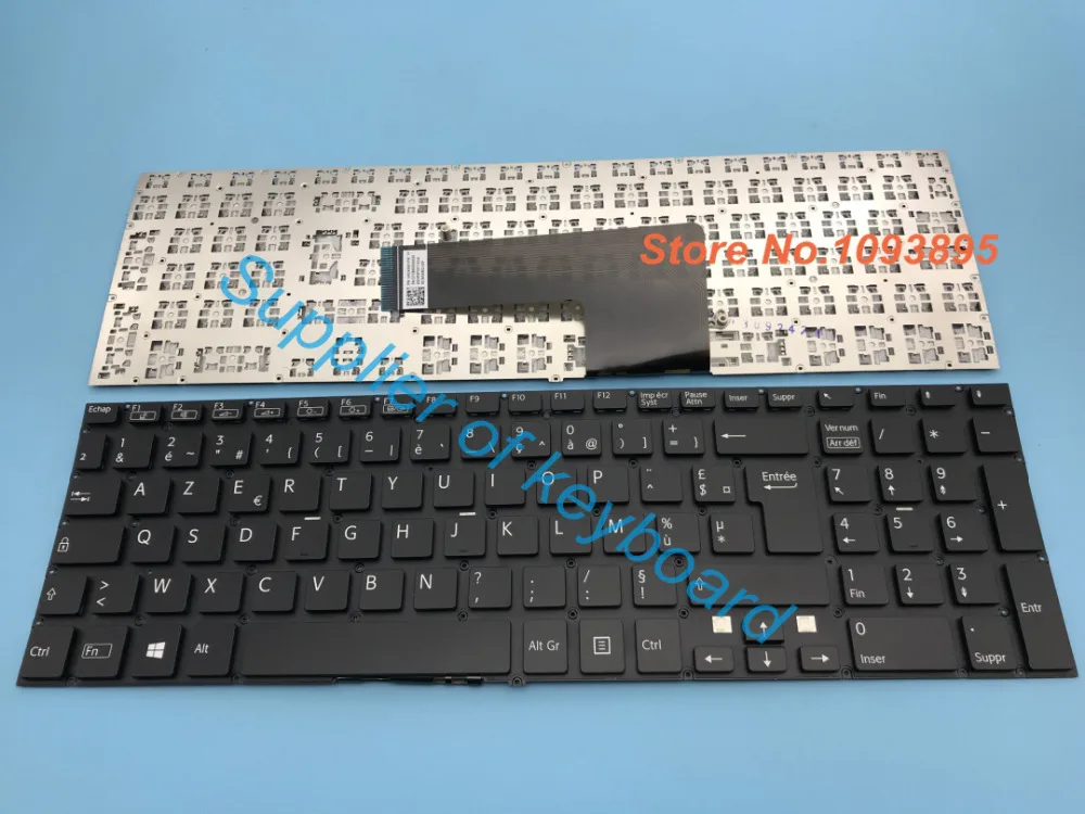 Новая Azerty Французская клавиатура для Sony VAIO SVF152 SVF15A100C SVF152100C SVF15E svf1521p1rw черная |