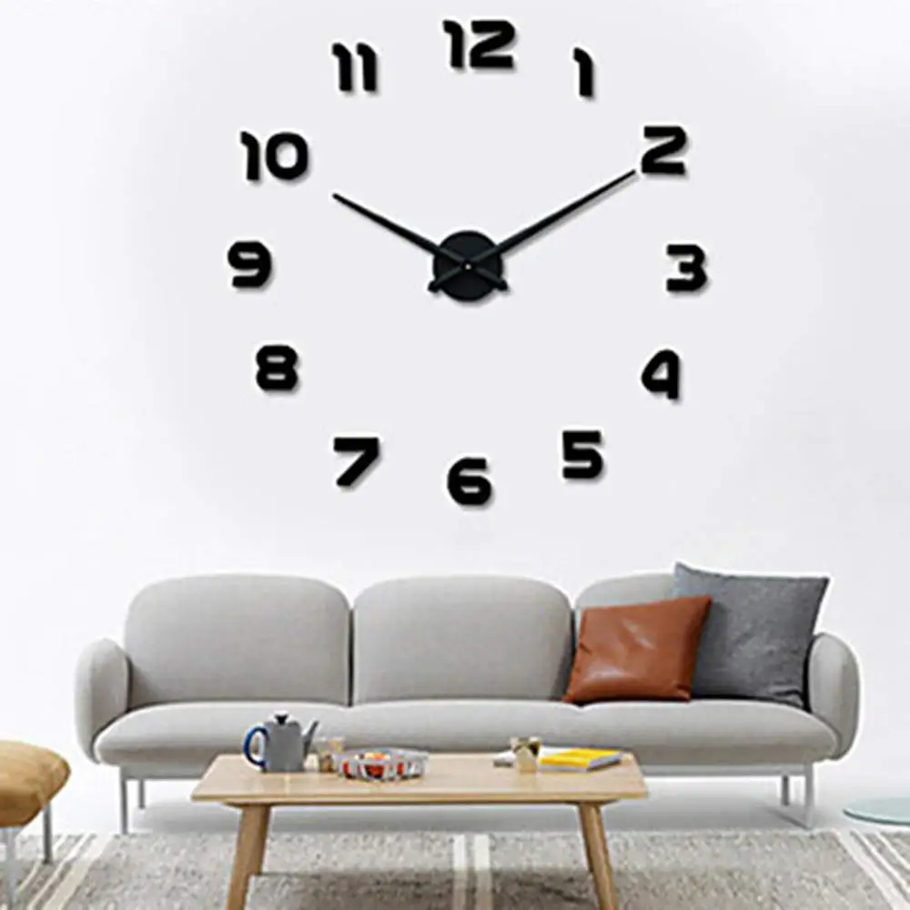 Новые часы настенные Horloge 3d Diy акриловые зеркальные наклейки украшение дома