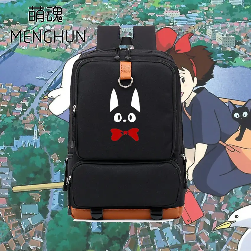 Kiki's Delivery Service прекрасный новый дизайн черный Кот Концепция нейлоновый рюкзак
