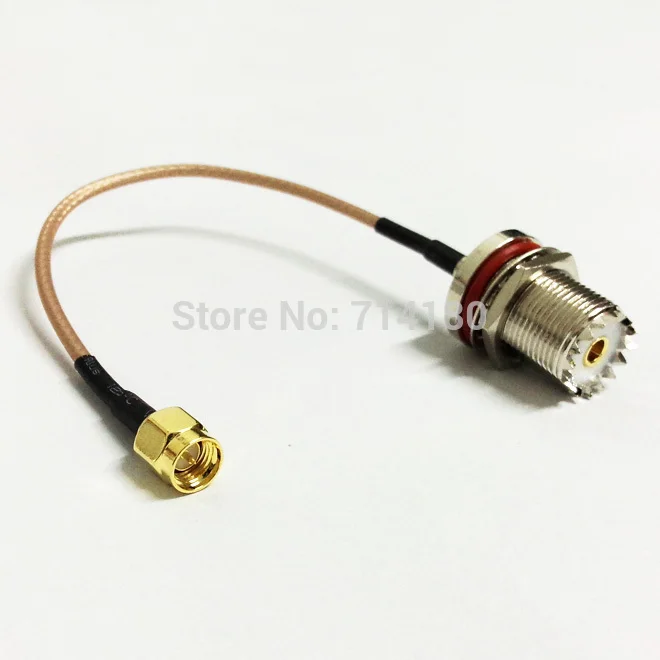 RF Pigtail Cable SMA Male Switch UHF Female RG174/RG316 For Wireless/Wifi   15CM