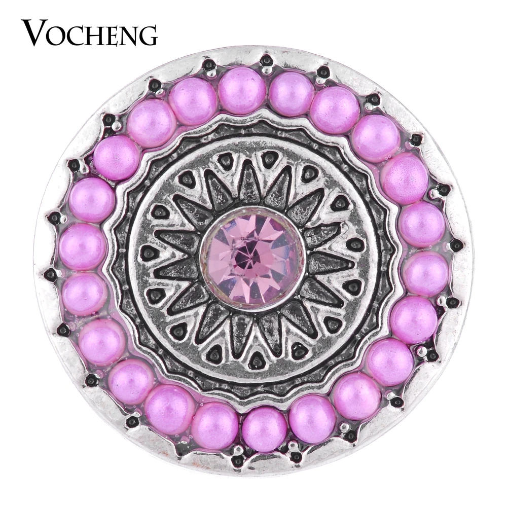 

Vocheng Snap Charms 18mm Sprouting Flower Round Bead 3 Colors Lovely Charms Vn-1110