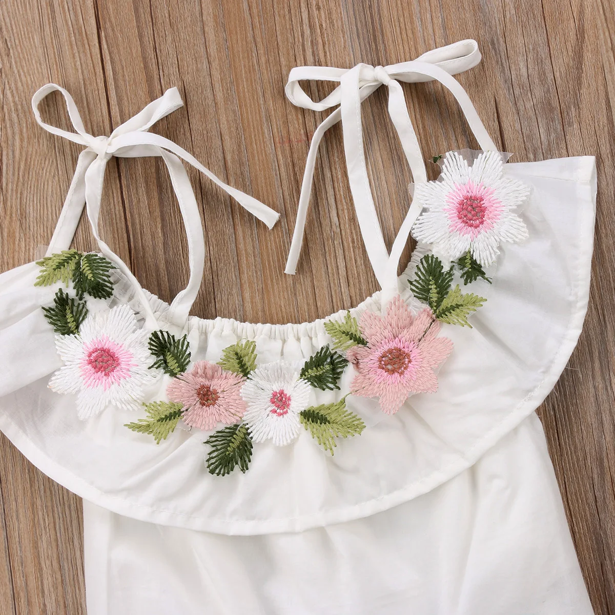 2018 Brand New Toddler Infant Newborn Child Kids Baby Girl Sleeveless Flower Tutu Princess Dress Off Shoulder Party Dresses 0-4T | Детская