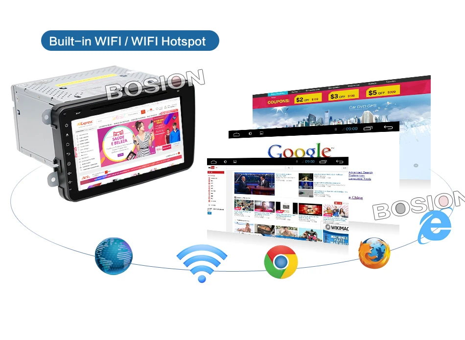 2Din Android 7 1 стерео радио 8 дюймов HD 1024*600 Экран 4 ядра автомобильный DVD gps для VW Passat