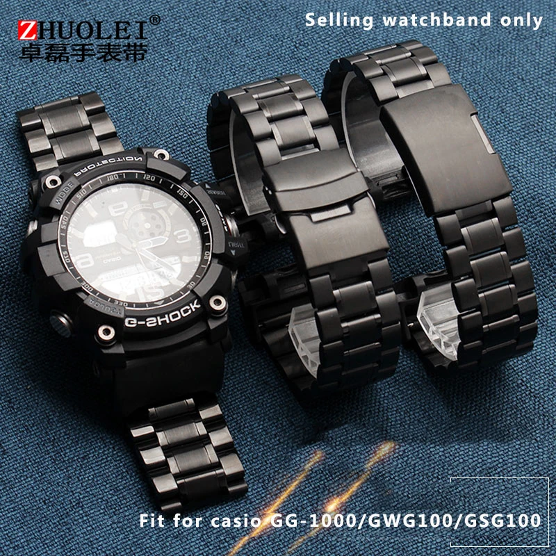 Дизайн для CASIO clay king GG-1000/GWG-100/GSG-100 точные стальные часы со стальной цепочкой для мужских часов