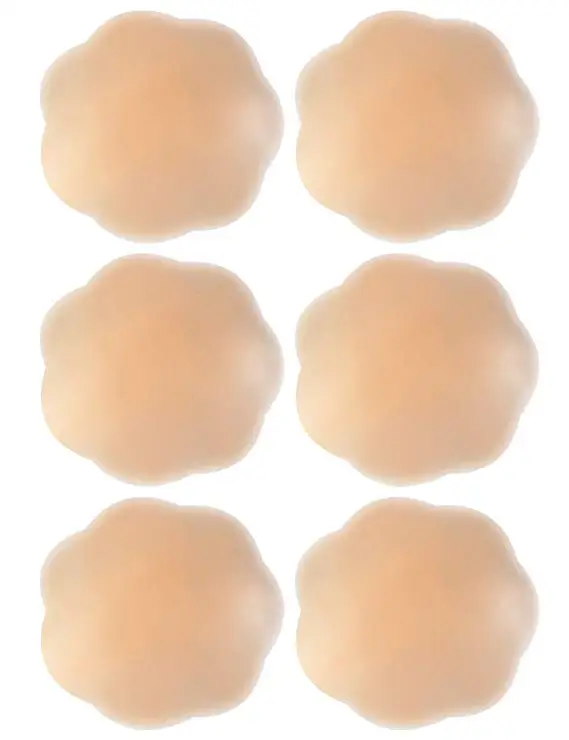 

WingsLove 3Pairs Nipple Cover Adhesive Bra Breast Petals Reusable Silicone Pad Pasties