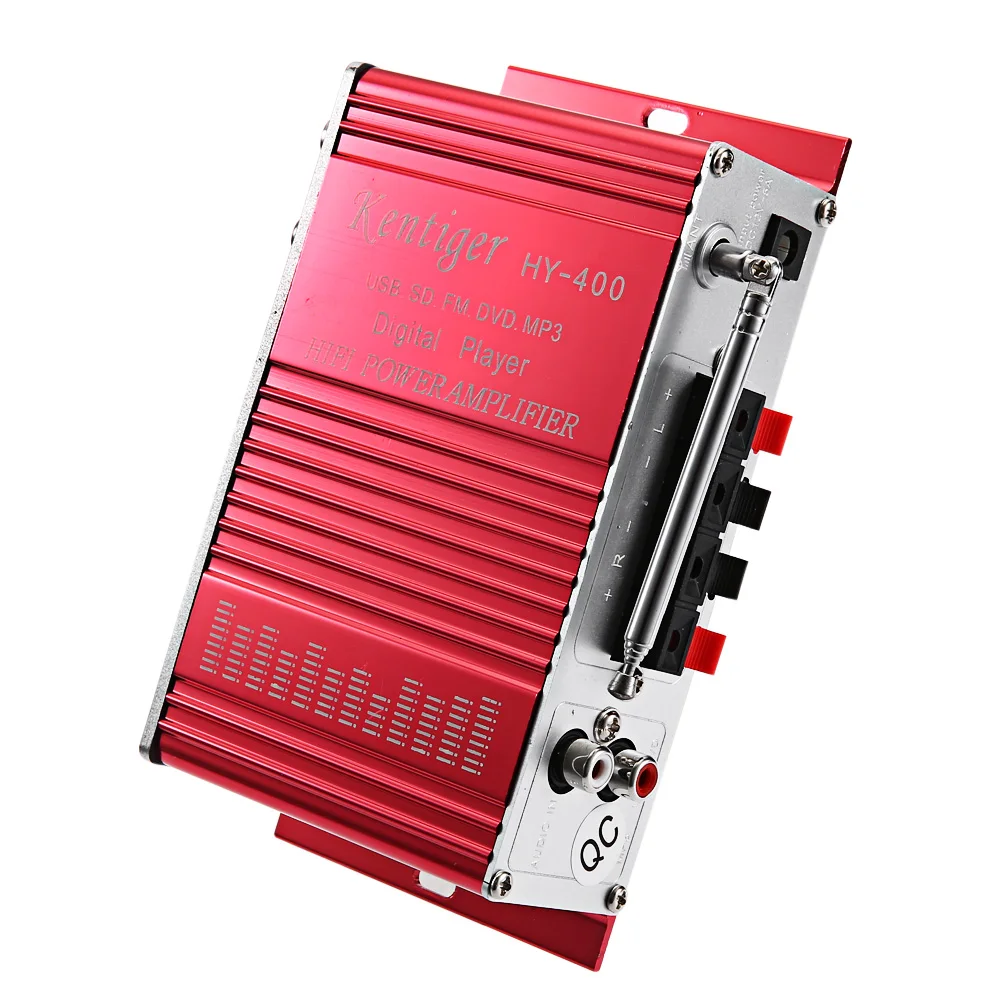 Kentiger HY 400 Hi Fi стерео усилитель радио MP3 Динамик с FM ЖК дисплей Дисплей Мощность
