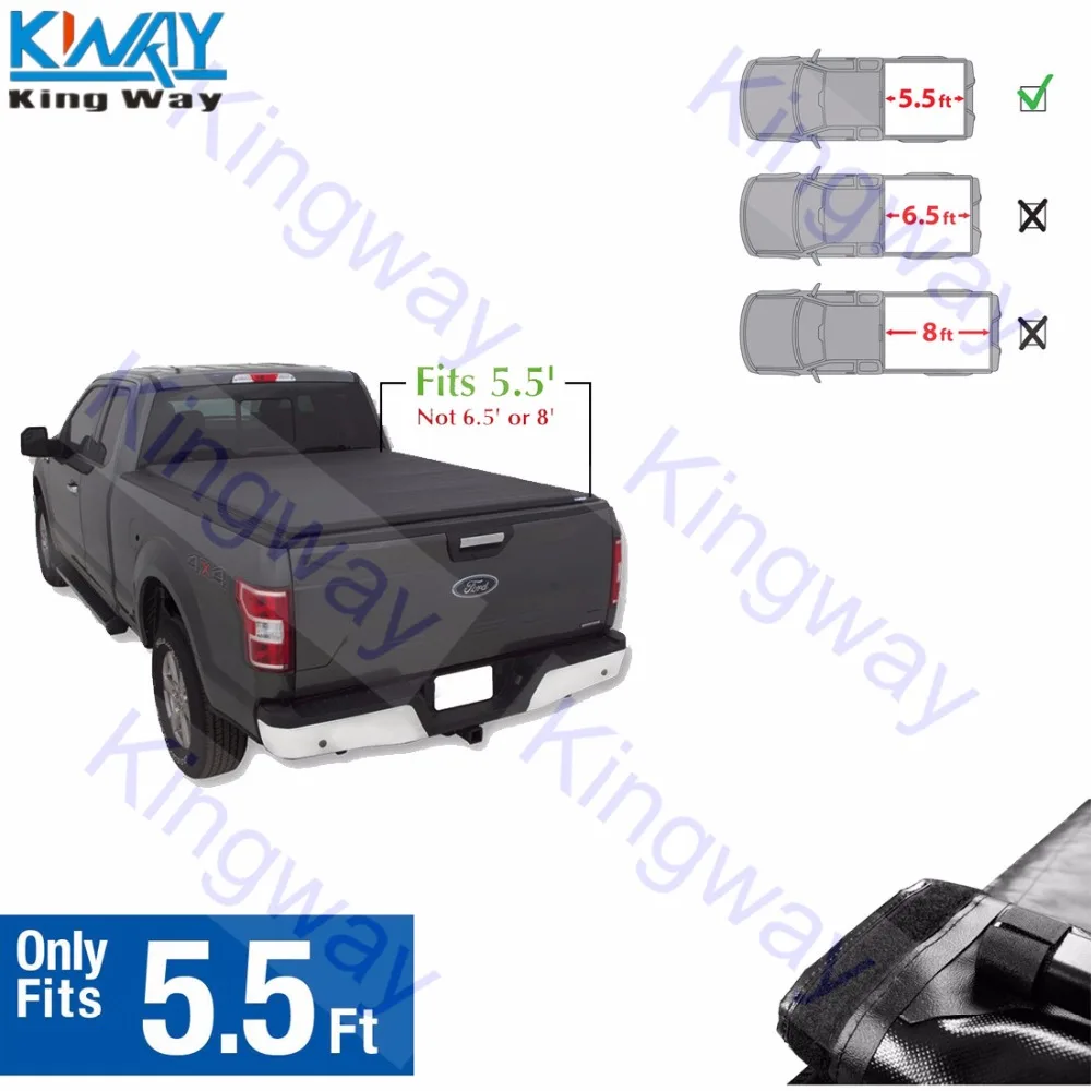 Бесплатная доставка King Way черный мягкий чехол для грузовика длиной 5 дюйма и футов