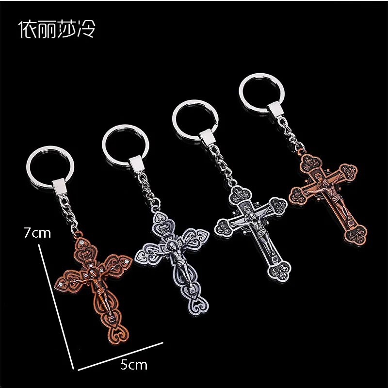 Женская подвеска классический ретро брелок с изображением Иисуса Христа кожаный