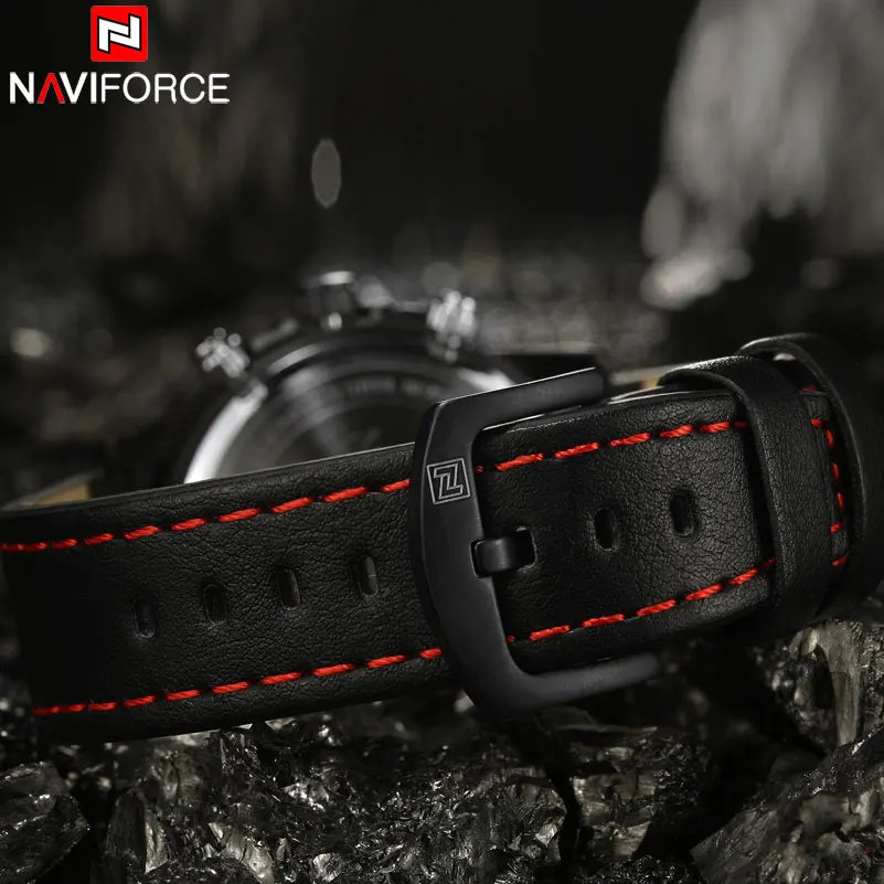 NAVIFORCE Брендовые Часы с двойным дисплеем Мужские Спортивные кварцевые