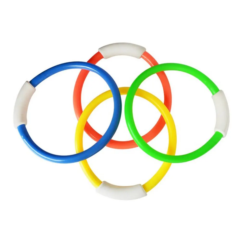 4 шт./компл. пластмассовое детское кольцо для дайвинга аксессуары бассейна