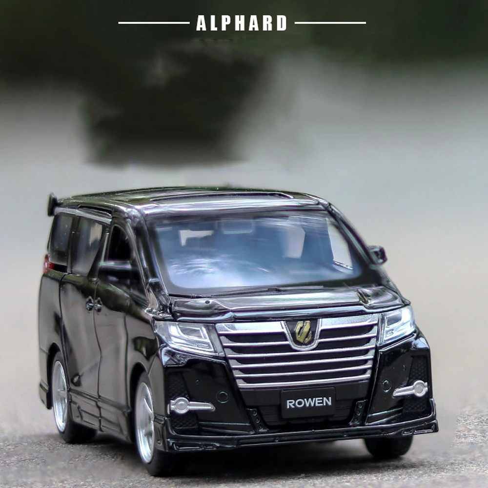 1:32 ALPHARD музыкальная с подсветкой машина Diecasts игрушечный транспорт Горячая колесная модель автомобиля с автомобилем Горячая дверь колеса можно открыть игрушку