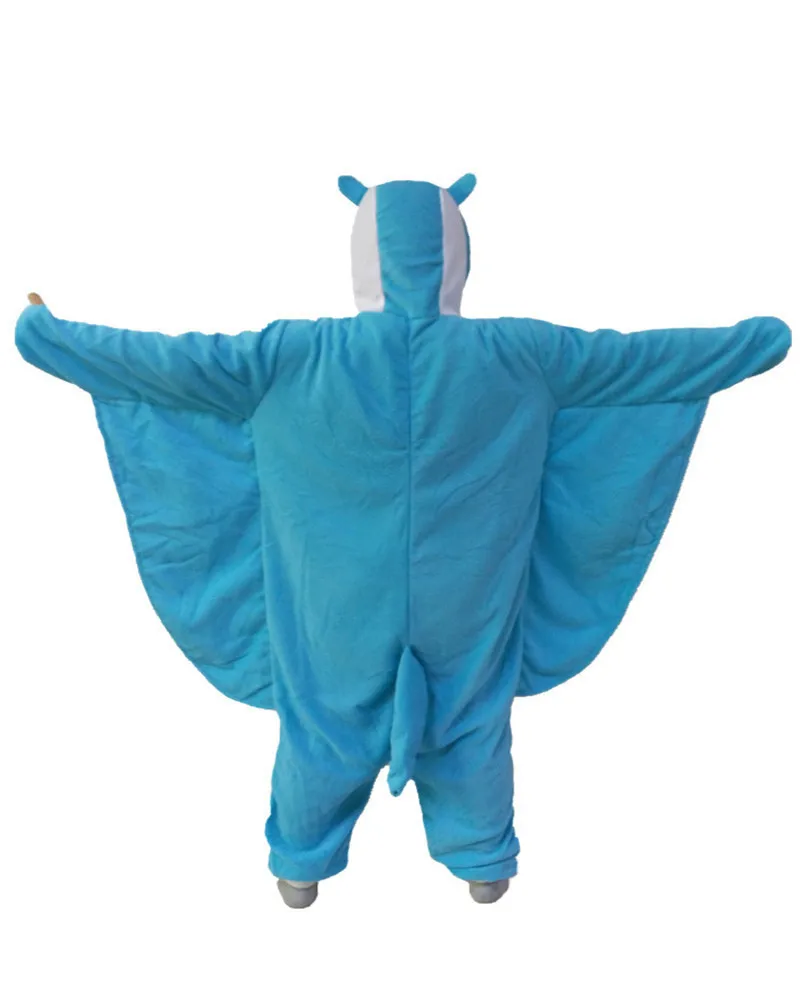 Flying Squirrel Onesie синяя обувь-лапы комбинезон для девочек пижамы ночные рубашки