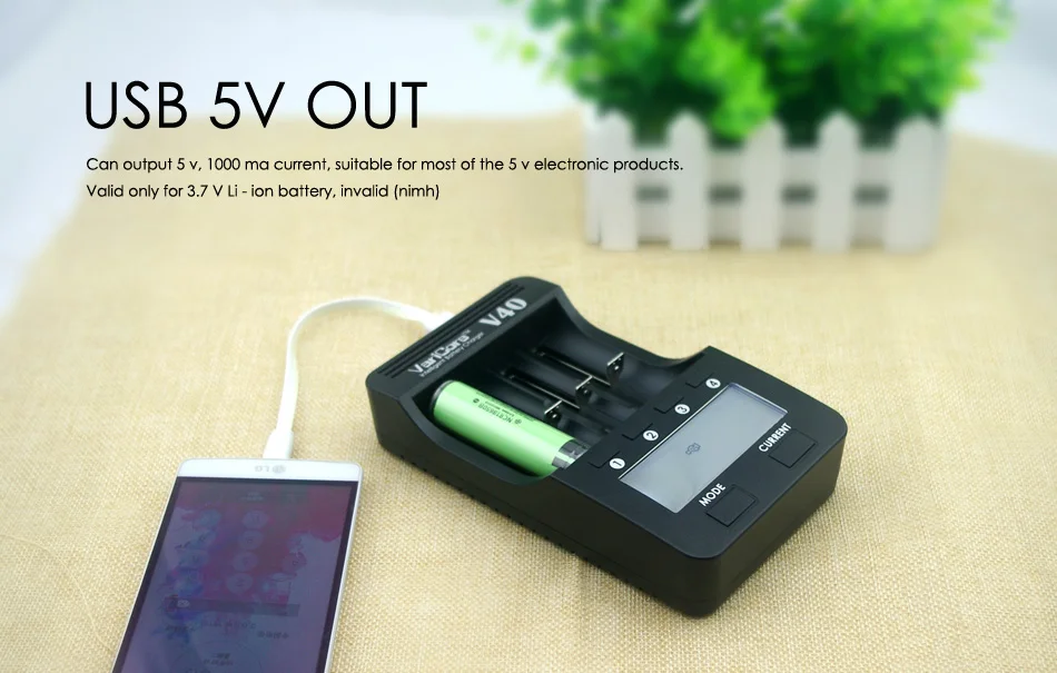 New VariCore V40 LCD Battery Charger for 3.7V 18650 26650 18500 16340 14500 18350 lithium battery 1.2V AA / AAA NiMH batteries |