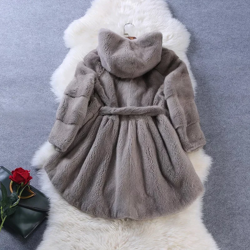 Брендовая роскошная женская куртка из натурального меха норки длинный стиль с