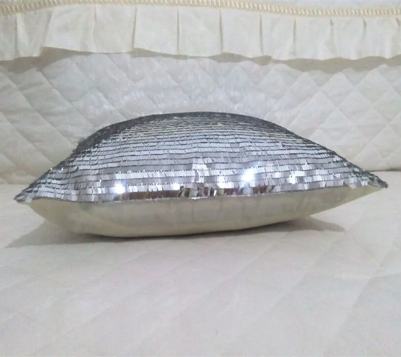 Горячая Распродажа серебряные блестящие диванные подушки подушка без