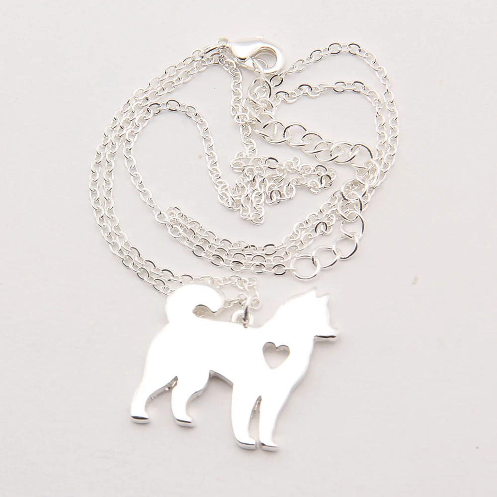 Изящное ожерелье с Е хаски собакой из сибирской Аляски маламуте Акита памятный