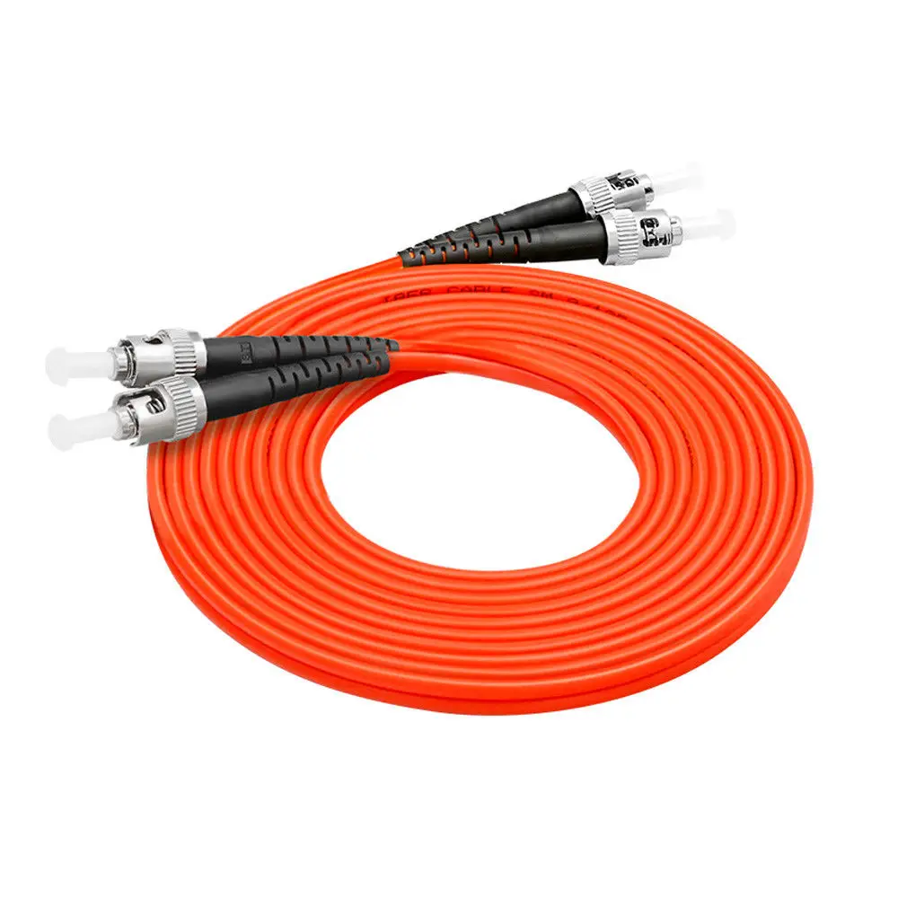 

Free Shipping 10pcs/lot 3M ST-ST Duplex Multimode 62.5/125 M/M OM1 Fiber Optic Cable Patch Cord