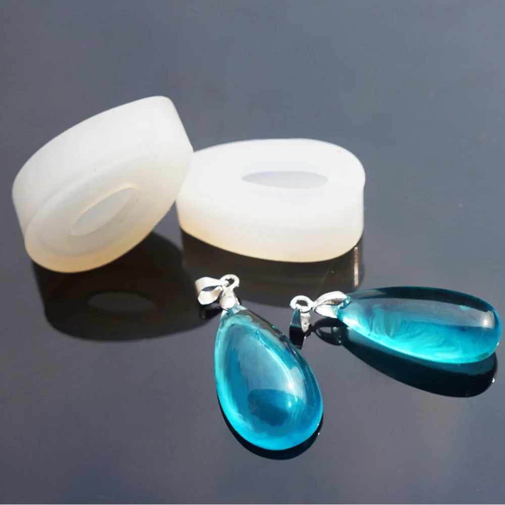 

1PC Waterdrop Silicone Pendant Mold For Resin Jewelry Art Making Jewellery Tools