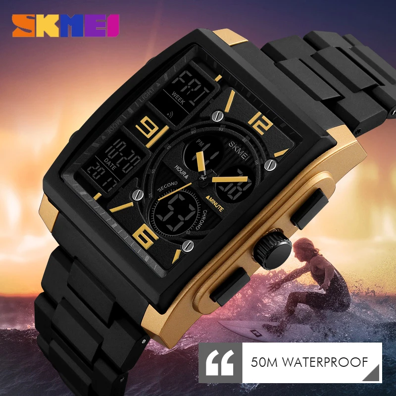 Часы наручные SKMEI Kol Saati Montre мужские спортивные брендовые Роскошные в стиле